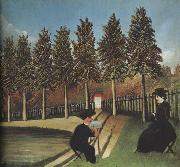 Henri Rousseau The Artist Painting His Wife Spain oil painting artist